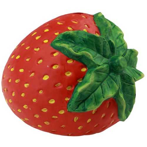 Tirelire en céramique décoration fraise 17 × 13,5 × 13,5 cm