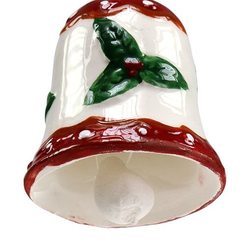 Floristik24 Cloche en céramique à suspendre 5cm colorée 3pcs