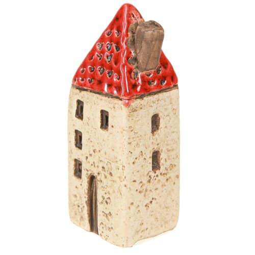 Floristik24 Maisons en céramique, petites maisons décoratives, décoration d'automne, H8cm, 6 pièces