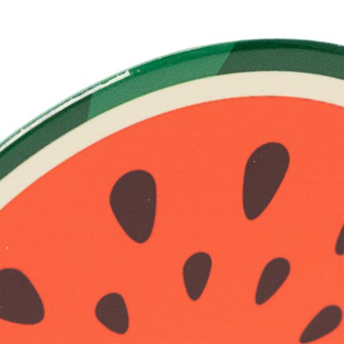 Article Ensemble de 6 sous-verres en forme de fruits, motif fruits, décoration de table, cuisine et salon, 10 cm.