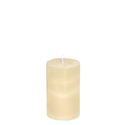 Floristik24 Bougie crème 50mm x 80mm colorée 12pcs