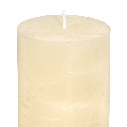 Floristik24 Bougie crème 60 x 100 mm 8 p.