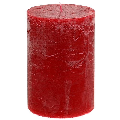 Floristik24 Bougie rouge 100mm x 150mm teinte 4pcs