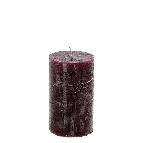 Bougie 60mm x 100mm Bordeaux 8 pcs