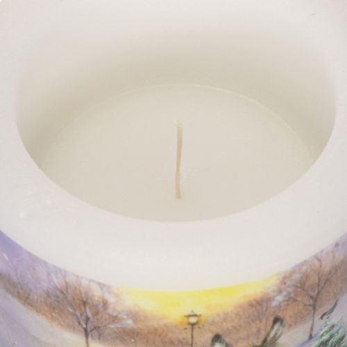 Bougie pilier 10 cm, motif