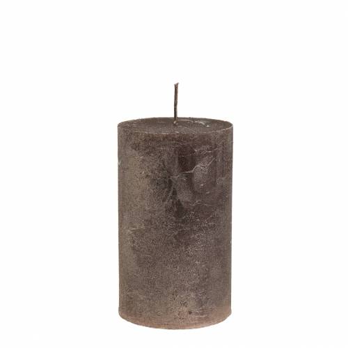 Article Bougies de couleur unie cuivre métallisé 60 × 100 mm 4 pièces