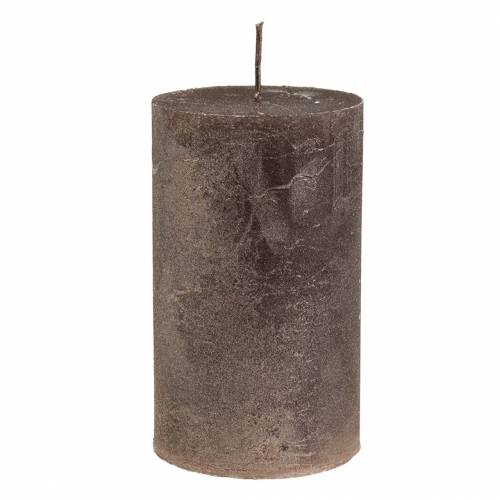 Bougies uni cuivre métallisé 85×150mm 2pcs
