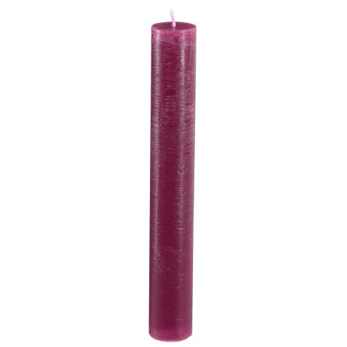 Floristik24 Bougies de couleur unie en bougies bâton Berry 34x240mm 4 pcs