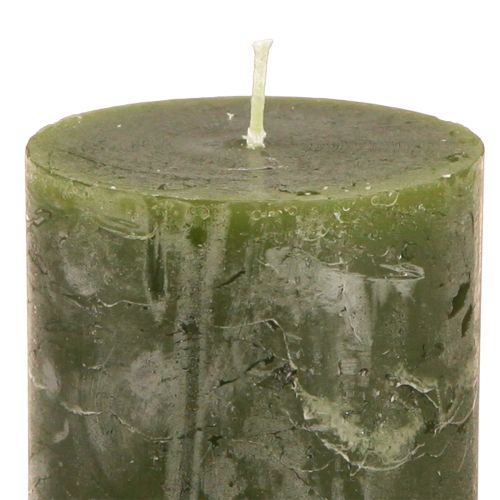 Article Bougies vertes 3 couleurs différentes piliers 60x80cm 12 pcs