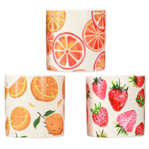 Article Bougies d&#39;extérieur en pot céramique citronnelle H7cm 3pcs