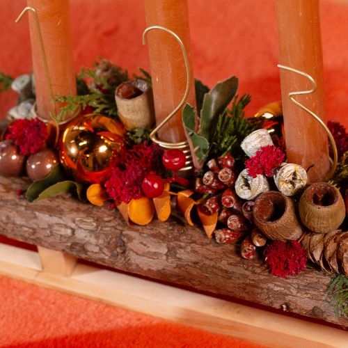 Article Décoration de bougies chiffres de l&#39;Avent 1-4 métal doré mat H10cm 4 pcs