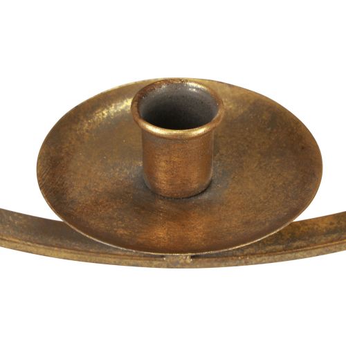 Article Bougeoir à suspendre décoration métal doré vintage Ø38/H48cm