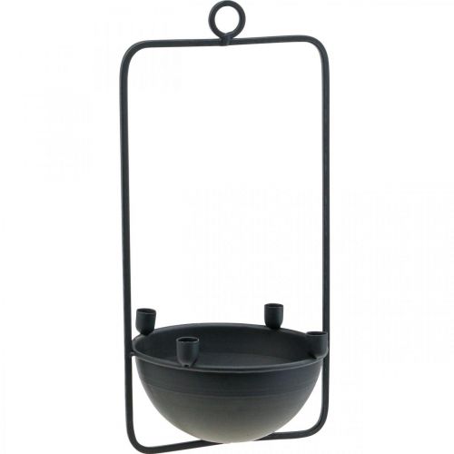Bougeoir suspendu Bougeoir sapin noir H30,5cm