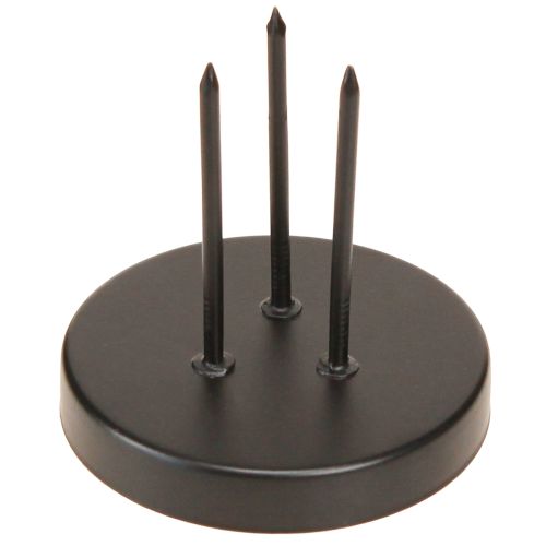Article Bougeoir couronne de l&#39;Avent métal noir mat Ø8cm 4 pcs