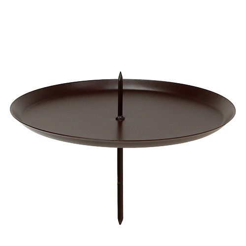 Article Bougeoir marron Ø10cm 4pcs