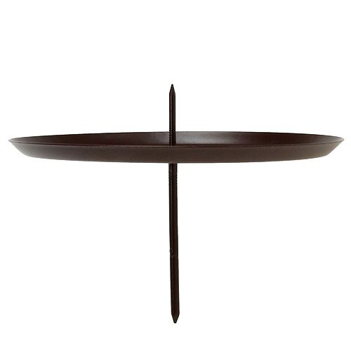 Article Bougeoir marron Ø7cm 4 pcs