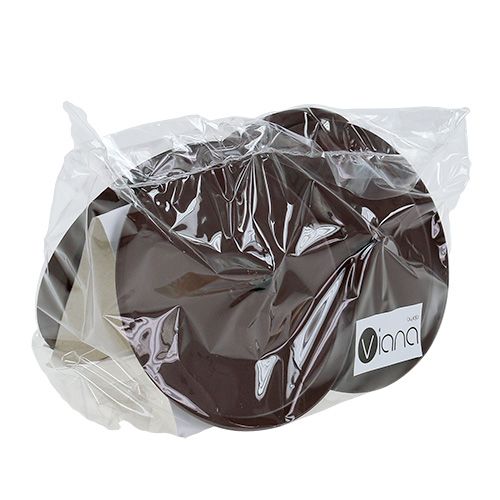 Article Bougeoir marron Ø8cm 4 pcs