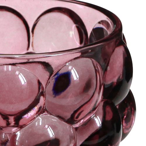Article Bougeoir photophore en verre Berry Ø7cm H7cm 6 pcs