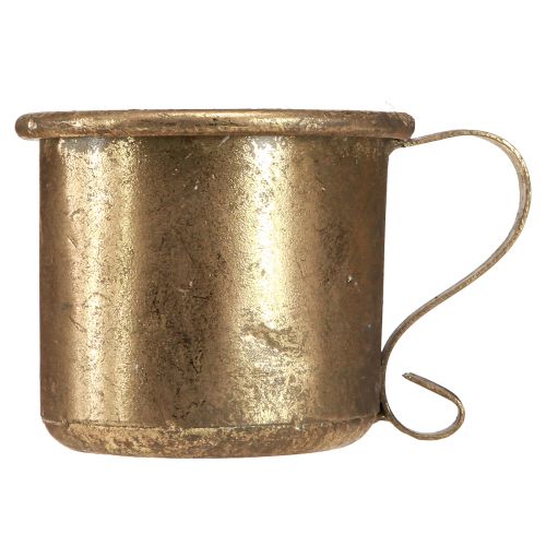 Article Bougeoir coupe bâton doré bougeoir vintage Ø9cm H8cm