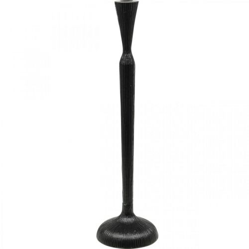 Bougeoir Bougeoir Métal Noir Ø12cm H46cm