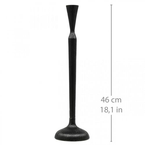 Article Bougeoir Bougeoir Métal Noir Ø12cm H46cm