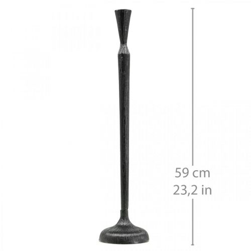 Article Bougeoir Bougeoir Noir Métal Ø13cm H59cm