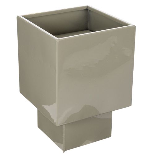 Pot de fleurs cubique vert, 22 cm, avec support surélevé acheter | Floristik24.be
