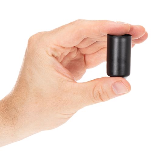 Porte-bougie magnétique rond, noir mat, pour bougies coniques de 25 mm, lot de 4 | Floristik24.be