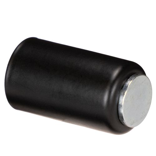 Porte-bougie magnétique rond, noir mat, pour bougies coniques de 25 mm, lot de 4 | Floristik24.be