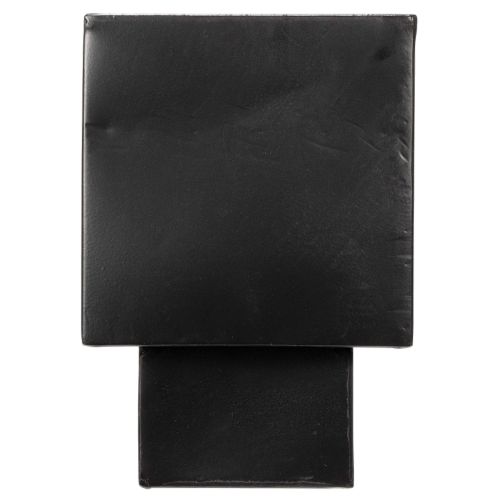 Pot de fleurs cubique noir