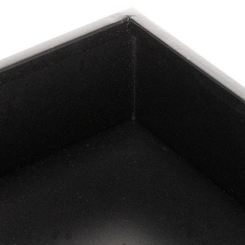 Pot de fleurs cubique noir