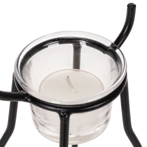Porte-bougie renne avec verre pour bougie chauffe-plat, 28 cm | Floristik24.be