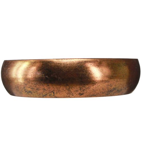 Article Bougeoir bol pour 4 bougies bâtons aspect antique bronze Ø22cm