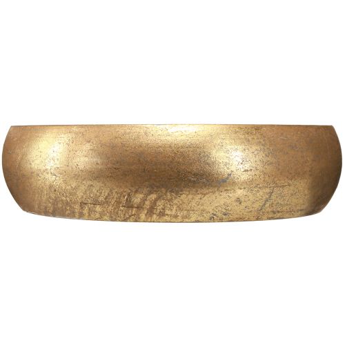 Article Bougeoir bol pour 4 bougies bâtons aspect antique doré Ø22cm