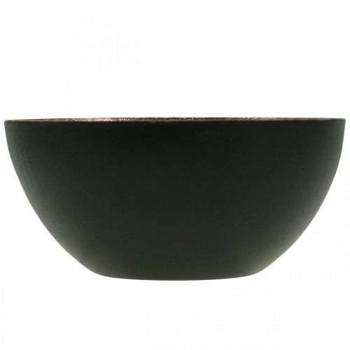 Floristik24 Bougeoir noir, décor bougie bronze Ø7.5cm H3.5cm