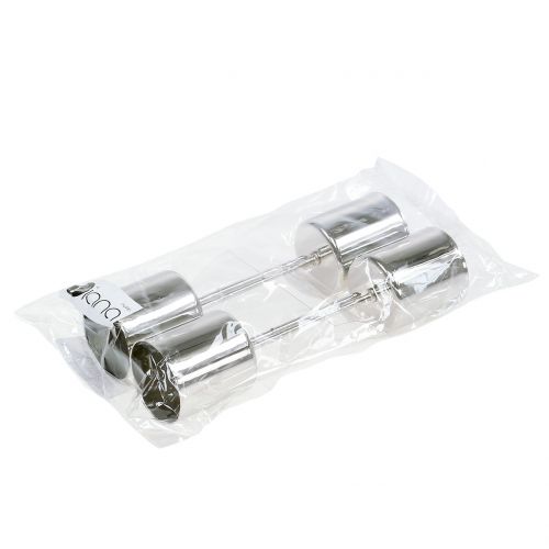 Article Bougeoir argent pour bougies bâtons Ø3,5cm 4 pcs