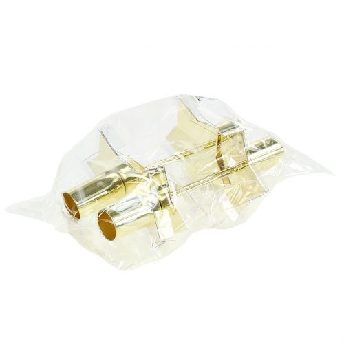 Article Bougeoir étoile doré Ø2,2cm 4 pcs