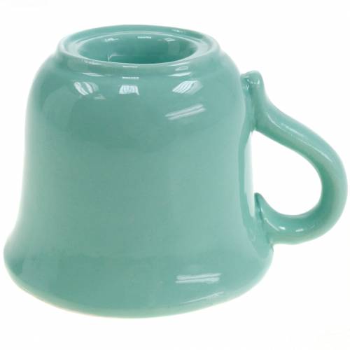 Bougeoir coupe Ø7.5cm H6cm vert 3pcs