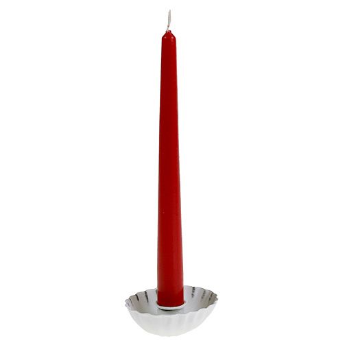 Floristik24 Bougeoir blanc Ø8,5cm H2,5cm