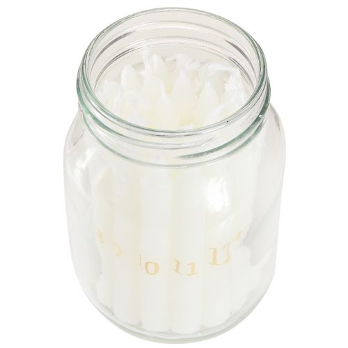 Floristik24 Bougeoir sur verre avec 24 bougies Calendrier de l'Avent H14,5cm
