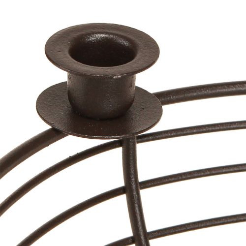Article Bougeoir pour 4 bougies bol décoratif métal marron Ø14cm