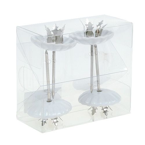 Article Bougeoir pour bougies d'arbre Ø4cm H7cm 4pcs