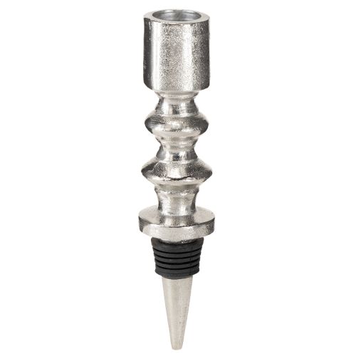 Article Bougeoir pour bouteilles Bougeoir bouteille argenté 15cm