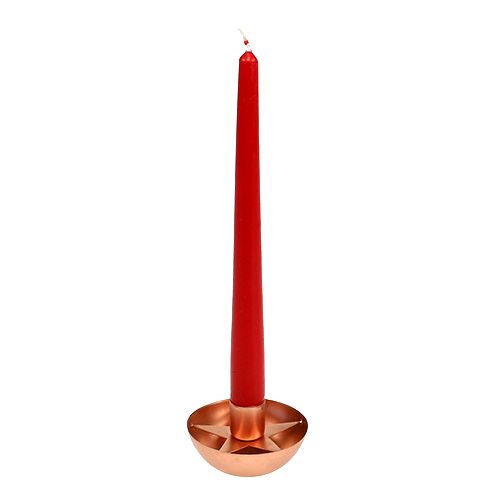 Floristik24 Chandelier pour bougie pointue cuivre Ø8cm H5cm