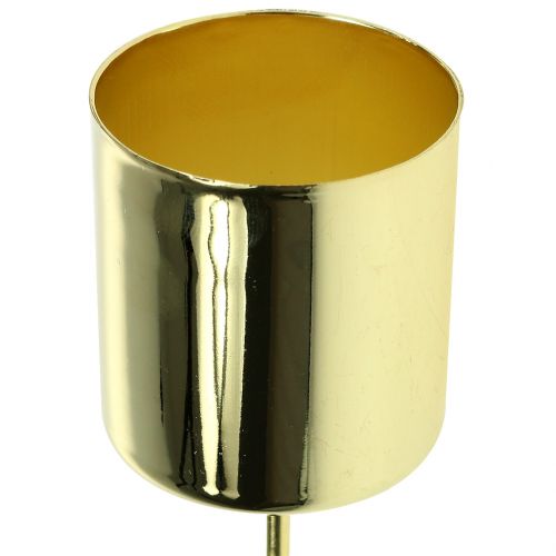 Article Bougeoir pour bougies bâtons doré Ø3,5cm H4cm 4 pcs