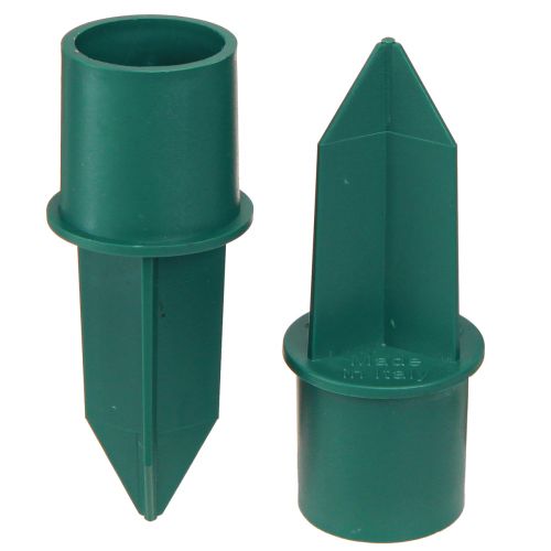 Floristik24 Bougeoir pour bougies bâtons en plastique vert Ø2,2cm 5 pcs