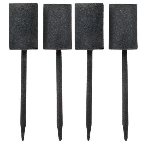 Floristik24 Bougeoir pour bougies bâtons Ø28mm avec mandrin anthracite 4 pièces