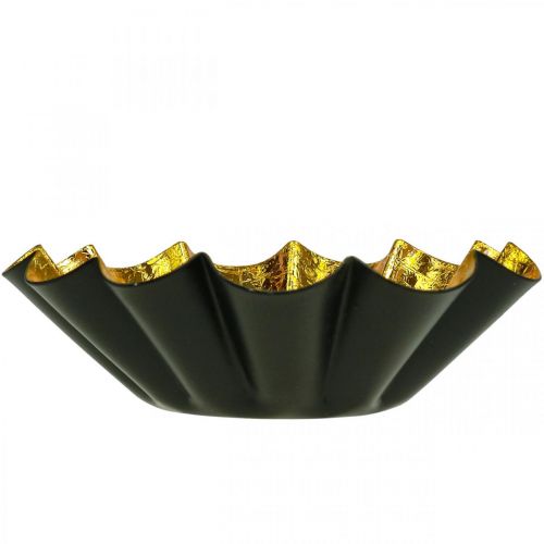 Article Photophore décoration de Noël moule à pâtisserie noir or Ø12cm 2pcs