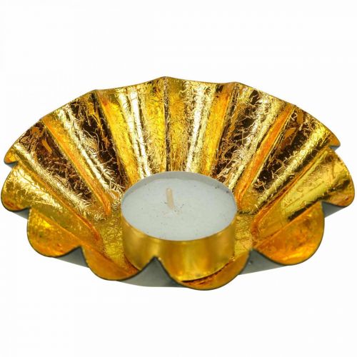 Article Photophore décoration de Noël moule à pâtisserie noir or Ø12cm 2pcs