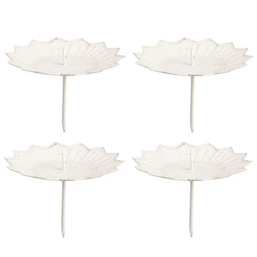 Article Bougeoir enfichable 11x8cm crème 4pcs